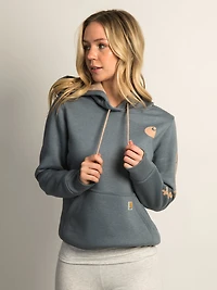 PULL OVER À CAPUCHE AVEC LOGO CARHARTT - HEATHER NAVY