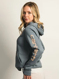 PULL OVER À CAPUCHE AVEC LOGO CARHARTT - HEATHER NAVY
