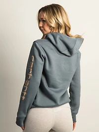 PULL OVER À CAPUCHE AVEC LOGO CARHARTT - HEATHER NAVY