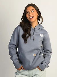 PULL OVER À CAPUCHE AVEC LOGO CARHARTT - WISTERIA