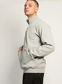 CARHARTT LOOSE FIT MIDWGHT QUARTER ZIP MOCK NECK - HEATHER GREY