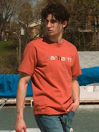 CARHARTT RELAXED FIT EMBROIDERED LOGO GRAPHIC T-SHIRT - CLEARANCE
