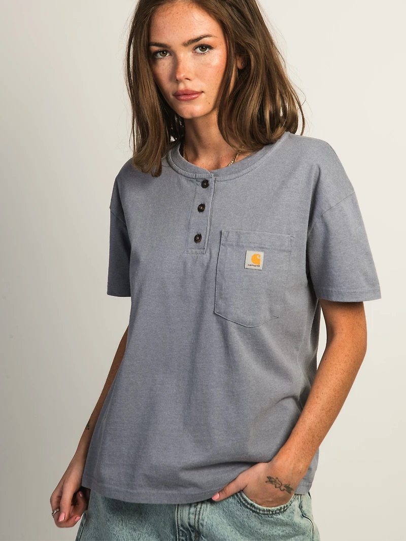 T-SHIRT CARHARTT HENLEY - GLYCINE