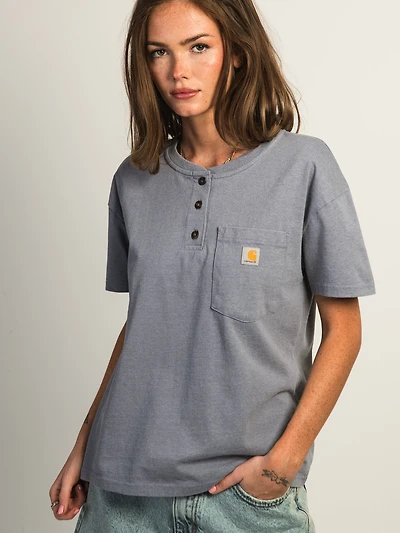 T-SHIRT CARHARTT HENLEY - GLYCINE