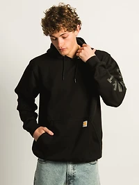 CARHARTT LOOSE FIT MIDWEIGHT LOGO GRAPHIC PULL OVER HOODIE