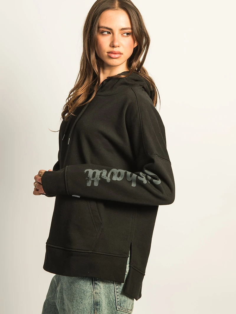 CARHARTT OVERSIZED MIDWEIGHT HEART GRAPHIC HOODIE - NOIR