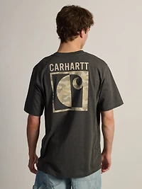 CARHARTT IRVINE RELAXED BLOCK CAMO T-SHIRT