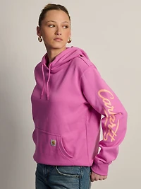 CARHARTT SAWYER SCRIPT LOGO SWEATER - FUSCHIA