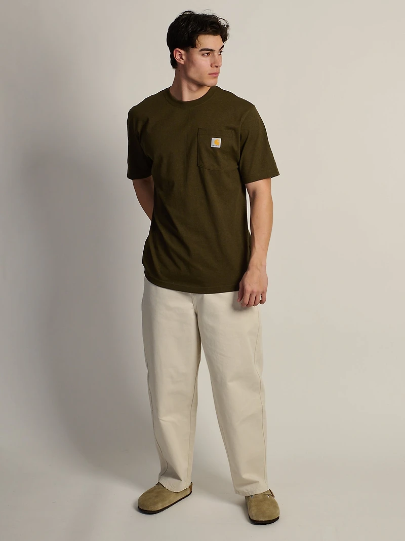CARHARTT WORKWEAR POCKET T-SHIRT - LOG HEATHER