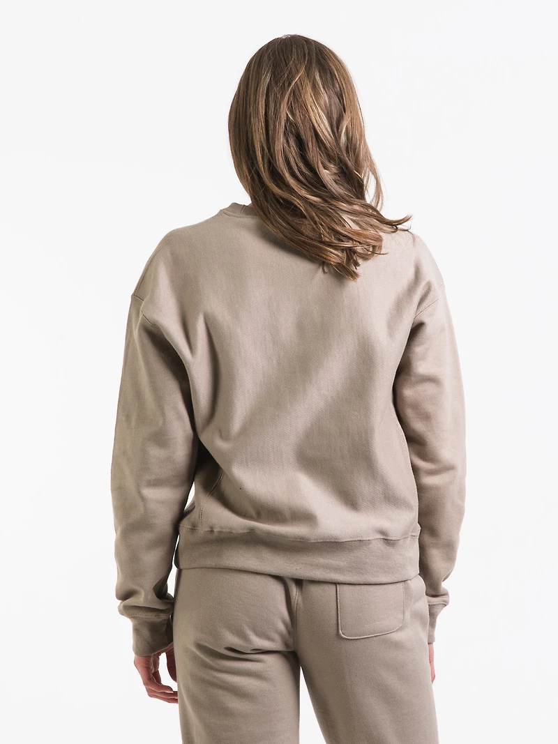 WOMENS REVERSE WEAVE CREW