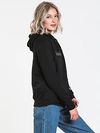 SWEAT-SHIRT À CAPUCHE AVEC ÉCRITURE BRODÉE EN POWERBLEND POUR FEMMES