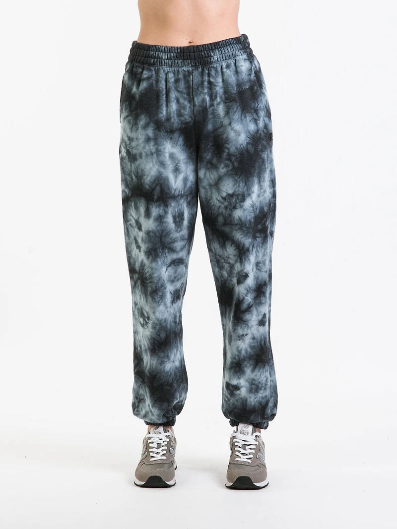 PANTALON DE SURVÊTEMENT EN MOLLETON TEINT POUR FEMMES BOYFRIEND