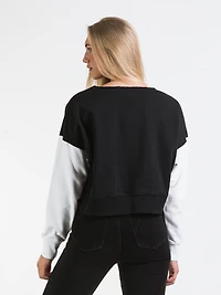 SWEATSHIRT EN ÉPONGE CAMPUS POUR FEMMES
