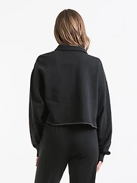 CHAMPION LIGHTWEIGHT FLEECE CROPPED POLO - CLEARANCE