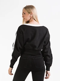 SWEAT-SHIRT TRANSFORMATIVE FLEECE CREW POUR FEMMES