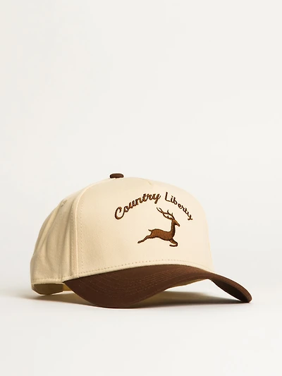COUNTRY LIBERTY 2 TONE BROWN DEER HAT