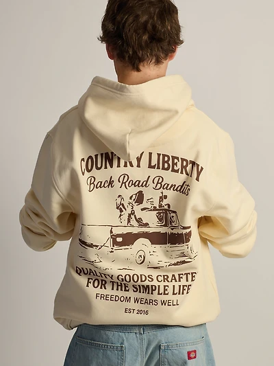 COUNTRY LIBERTY BACK ROAD BANDIT PULLOVER HOODIE