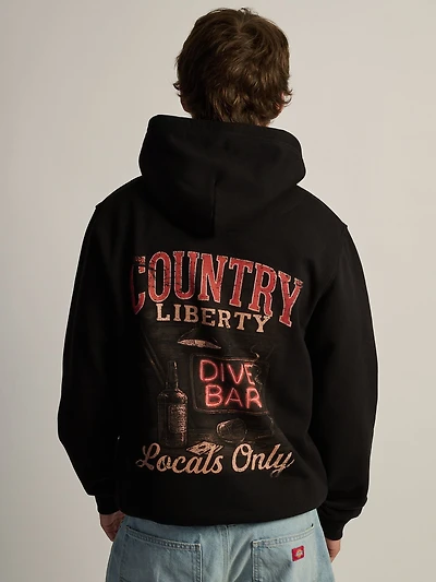 COUNTRY LIBERTY LOCALS ONLY PULLOVER HOODIE