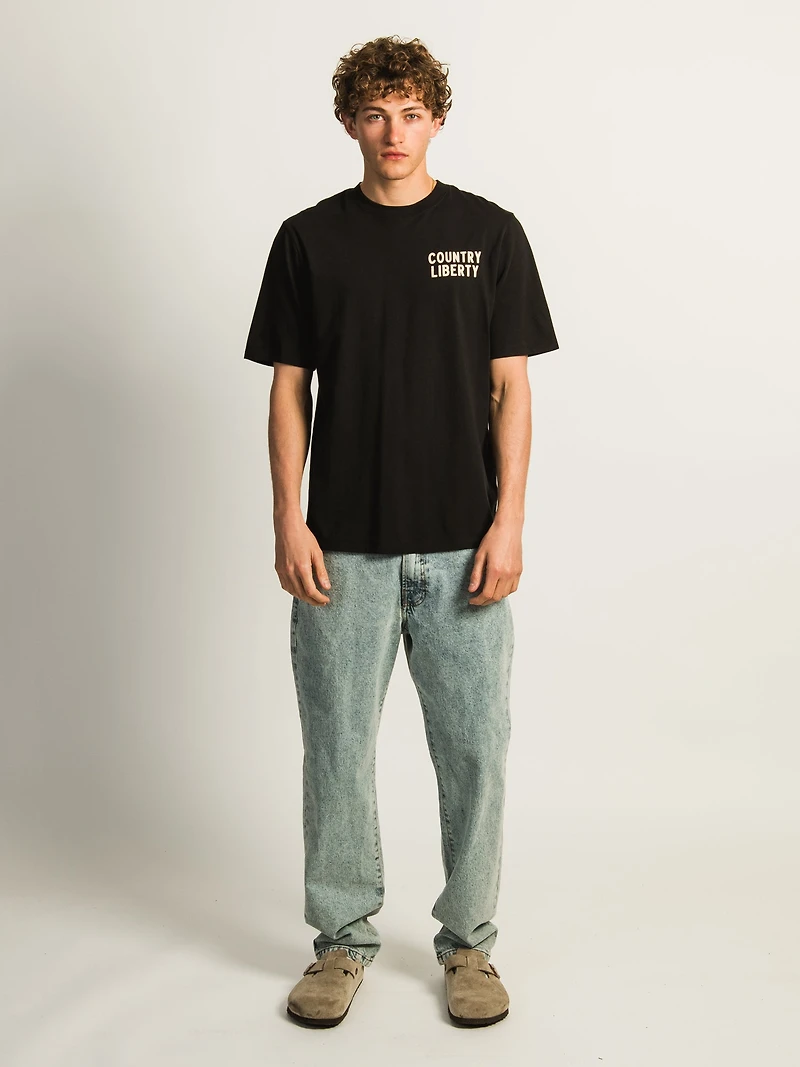 COUNTRY LIBERTY BLACK HORSE RIDING TEE