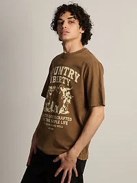 T-SHIRT COUNTRY LIBERTY STAMPEDE -WASHED