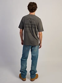 COUNTRY LIBERTY HUNTING CLUB TEE - WASHED GREY