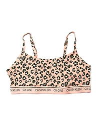 CALVIN KLEIN CK ONE COTTON ALL OVER PRINT BRALETTE - CLEARANCE