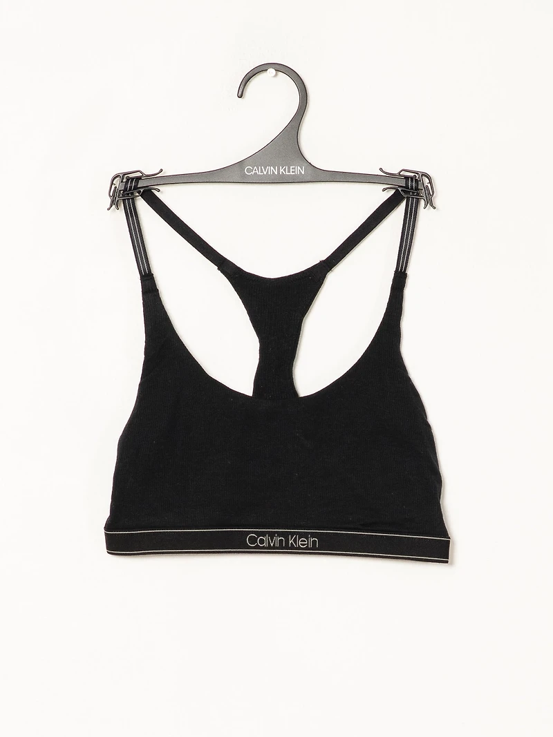 CALVIN KLEIN PURE RIBBED BRA - CLEARANCE