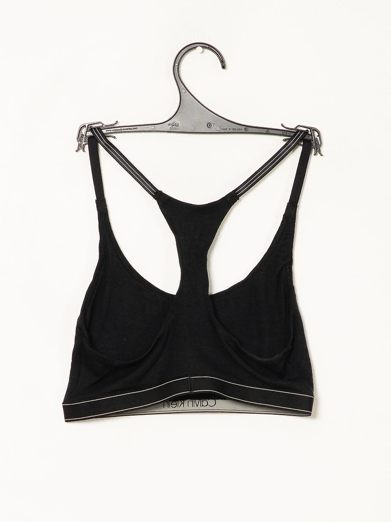 CALVIN KLEIN PURE RIBBED BRA - CLEARANCE