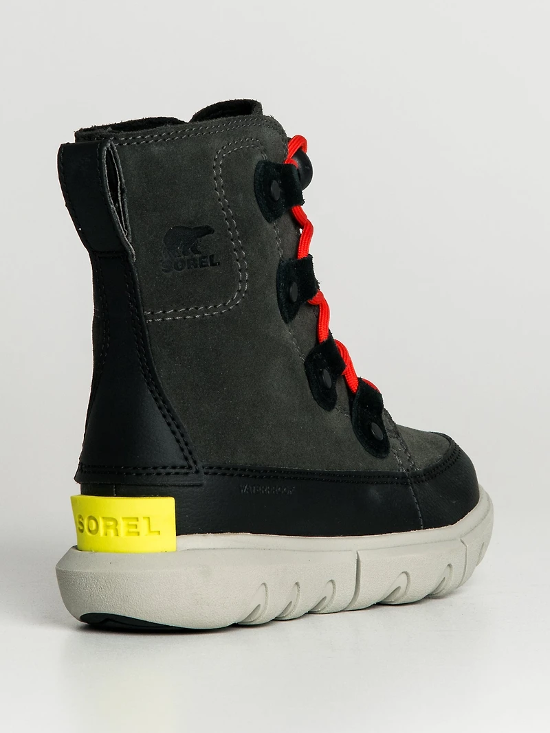 KIDS SOREL EXPLORER LACE WATER PROOF CHILDREN - CLEARANCE