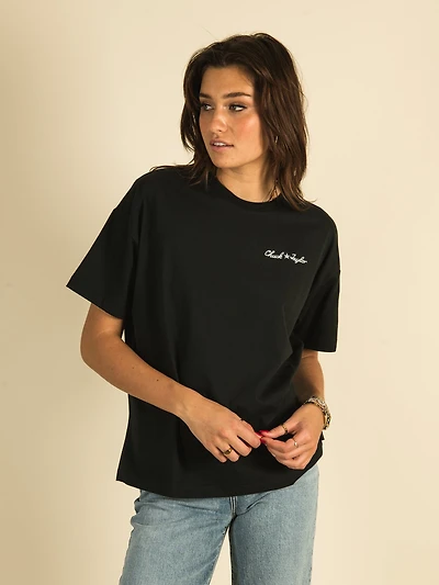 CONVERSE CHUCK LC EMBROIDERED OVERSIZED T-SHIRT - CLEARANCE