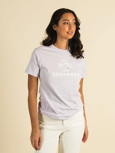 CONVERSE FLORAL STAR CHEVRON T-SHIRT - CLEARANCE