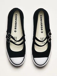 WOMENS CONVERSE CTAS DAINTY MARY JANE SLIP-ON - BLACK/EGRET