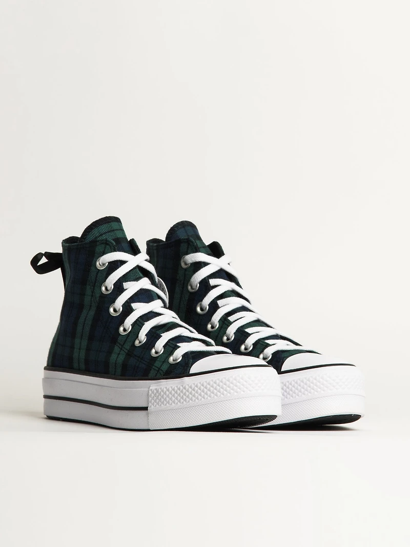 WOMENS CONVERSE CHUCK TAYLOR ALL-STARS LIFT SNEAKER - PLAID