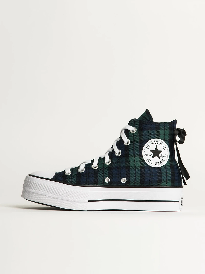 WOMENS CONVERSE CHUCK TAYLOR ALL-STARS LIFT SNEAKER - PLAID
