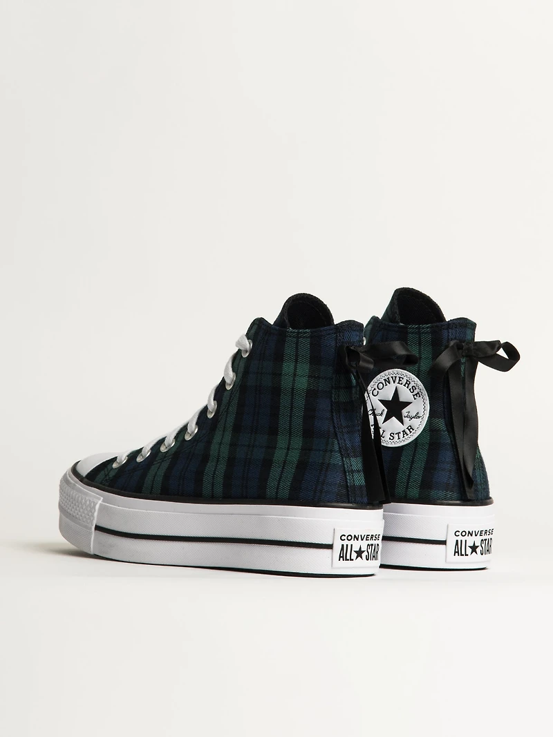 WOMENS CONVERSE CHUCK TAYLOR ALL-STARS LIFT SNEAKER - PLAID