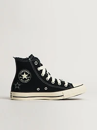 CONVERSE CHUCK TAYLOR ALL-STARS DISTRESSED DESIGN SNEAKER - BLACK