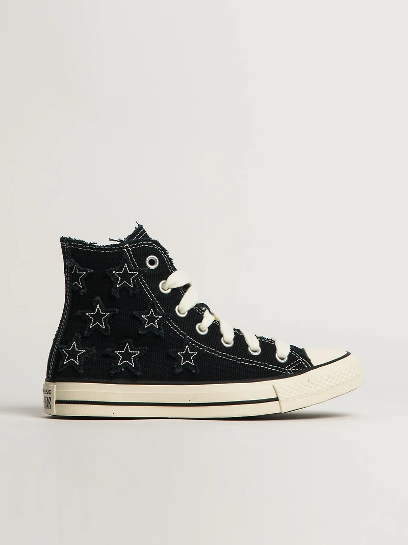 CONVERSE CHUCK TAYLOR ALL-STARS DISTRESSED DESIGN SNEAKER - BLACK