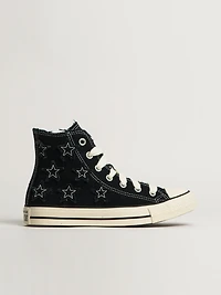 CONVERSE CHUCK TAYLOR ALL-STARS DISTRESSED DESIGN SNEAKER - BLACK