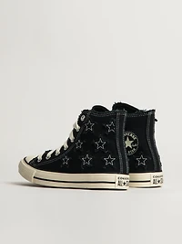 CONVERSE CHUCK TAYLOR ALL-STARS DISTRESSED DESIGN SNEAKER - BLACK
