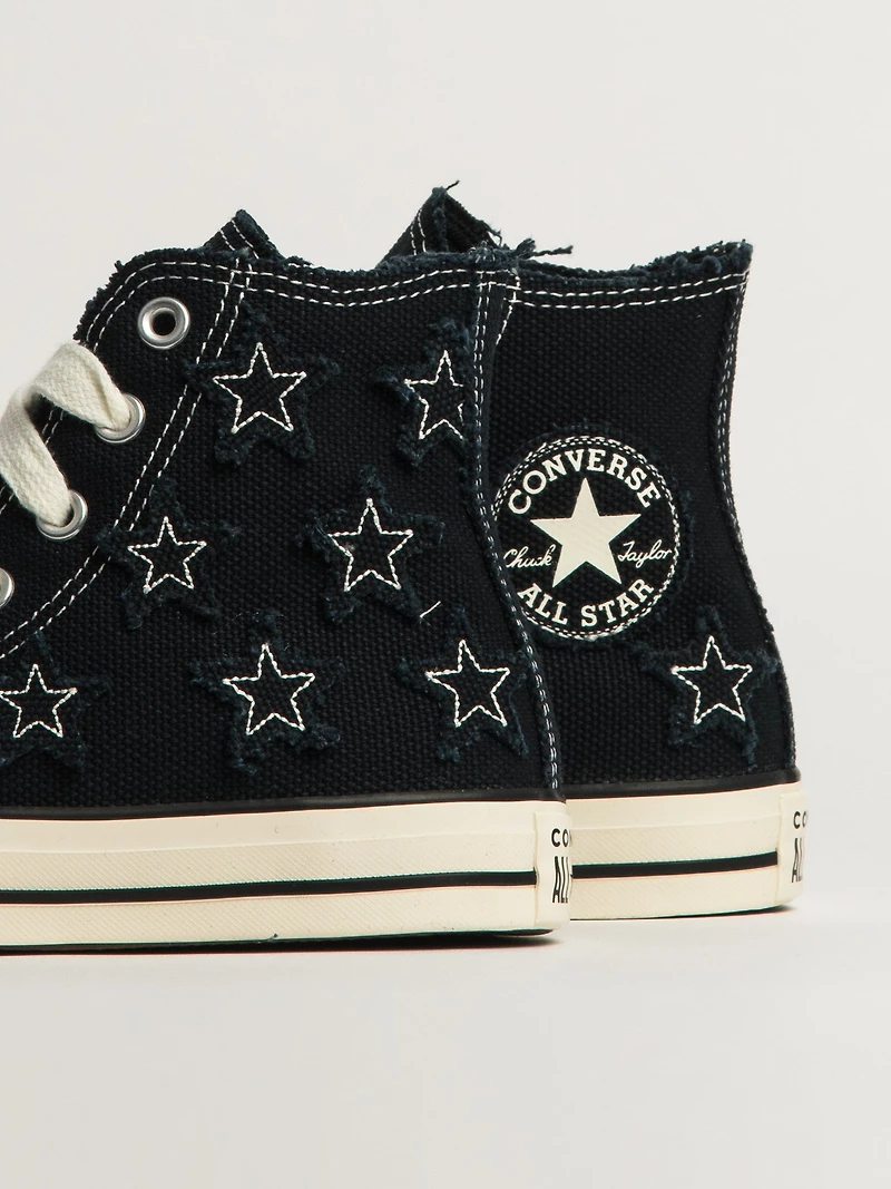 CONVERSE CHUCK TAYLOR ALL-STARS DISTRESSED DESIGN SNEAKER - BLACK