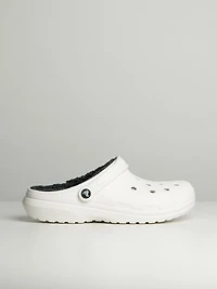 MENS CROCS CLASSIC LINED CLOG - WHITE/GREY