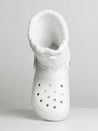 WOMENS CROCS CLASSIC LINED PUFFY BOOT - CLEARANCE