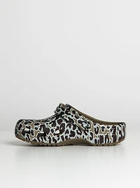 WOMENS CROCS CLASSIC ANIMAL PRNT CLOG - CLEARANCE
