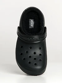 CROCS KIDS CLASSIC LINED CLOG - BLACK