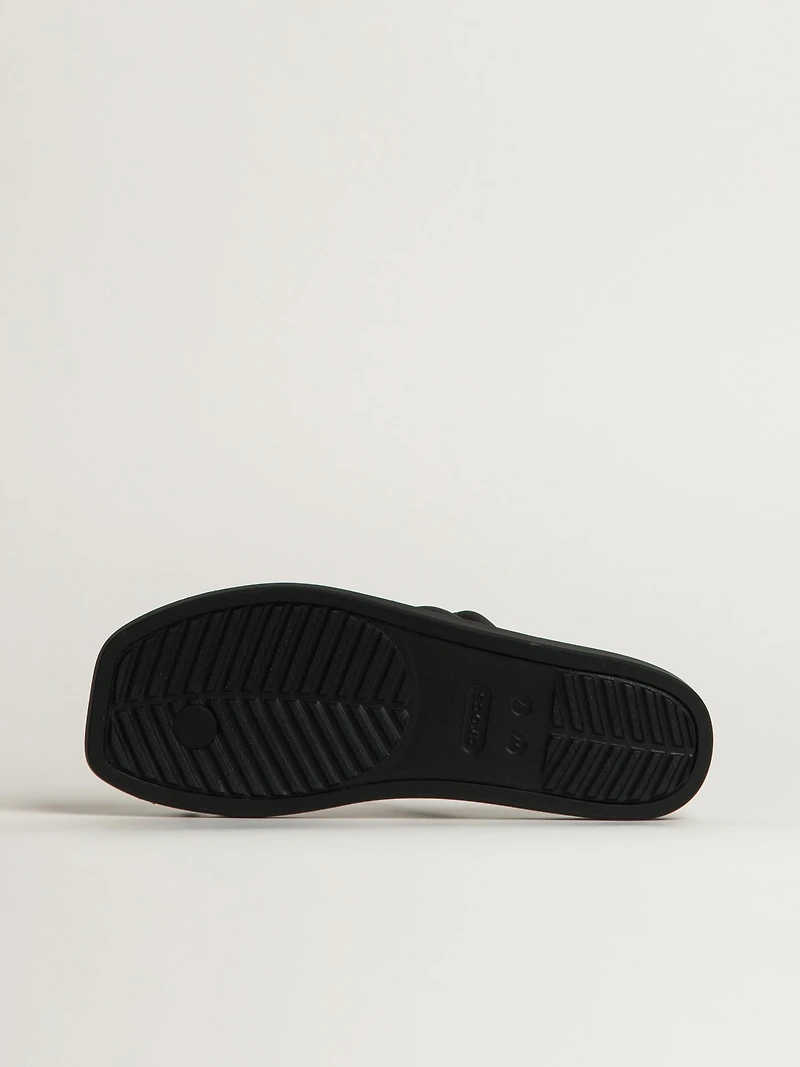 WOMENS CROCS MIAMI TOE LOOP SANDAL - BLACK