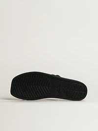 WOMENS CROCS MIAMI TOE LOOP SANDAL - BLACK