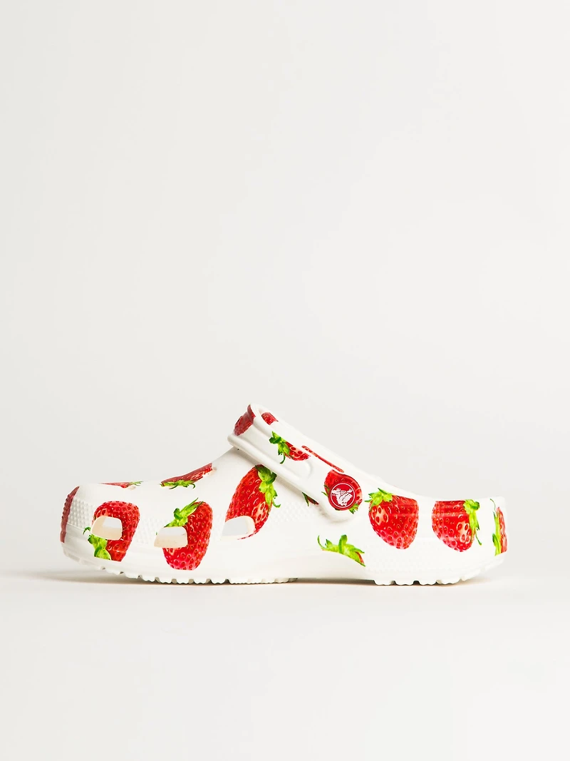 WOMENS CROCS CLASSIC FRUITS CLOG - STRAWBERRY