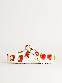 WOMENS CROCS CLASSIC FRUITS CLOG - STRAWBERRY