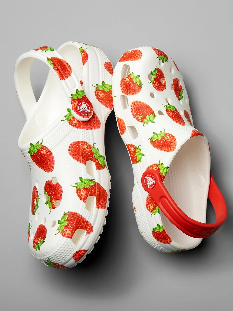 WOMENS CROCS CLASSIC FRUITS CLOG - STRAWBERRY