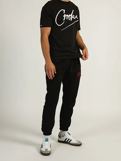 CROOKS & CASTLES SCRIPT JOGGER - CLEARANCE